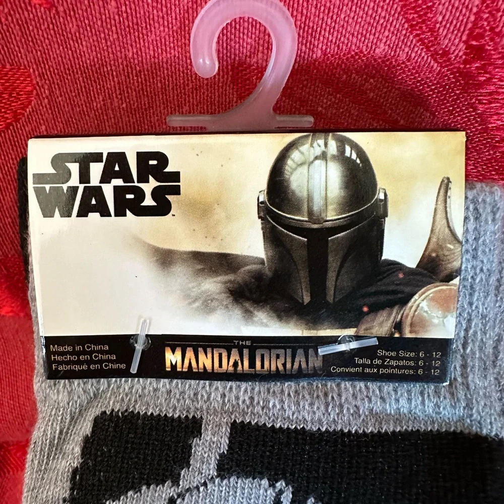 2 pack of Disney + Star Wars Mandalorian socks